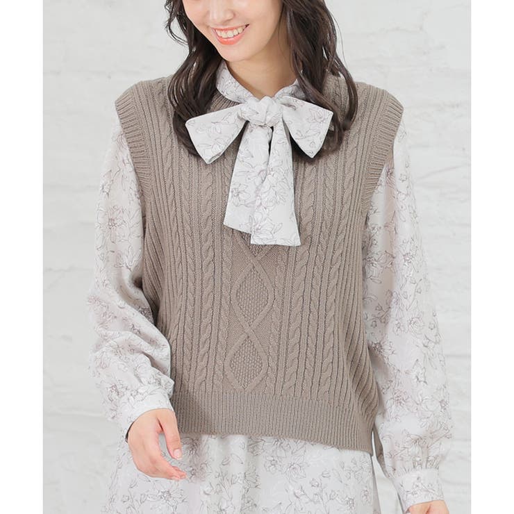 【melt the lady】knit vest tops