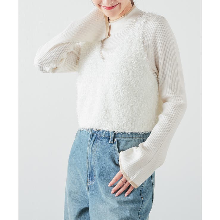 アイボリー | トップス ニット セーター | Honeys