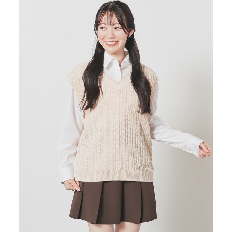 トップス ベスト ニット | Honeys | 詳細画像10 