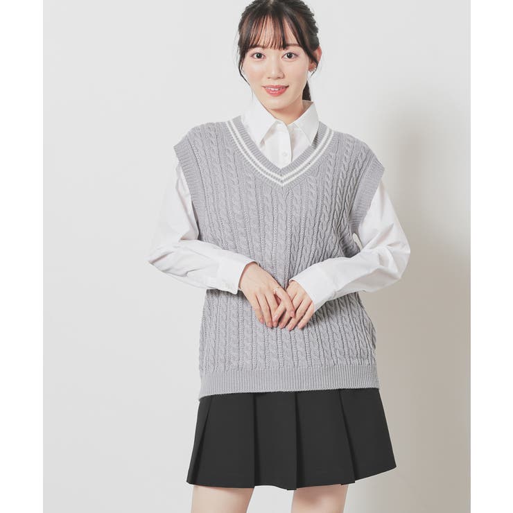 トップス ベスト ニット | Honeys | 詳細画像8 