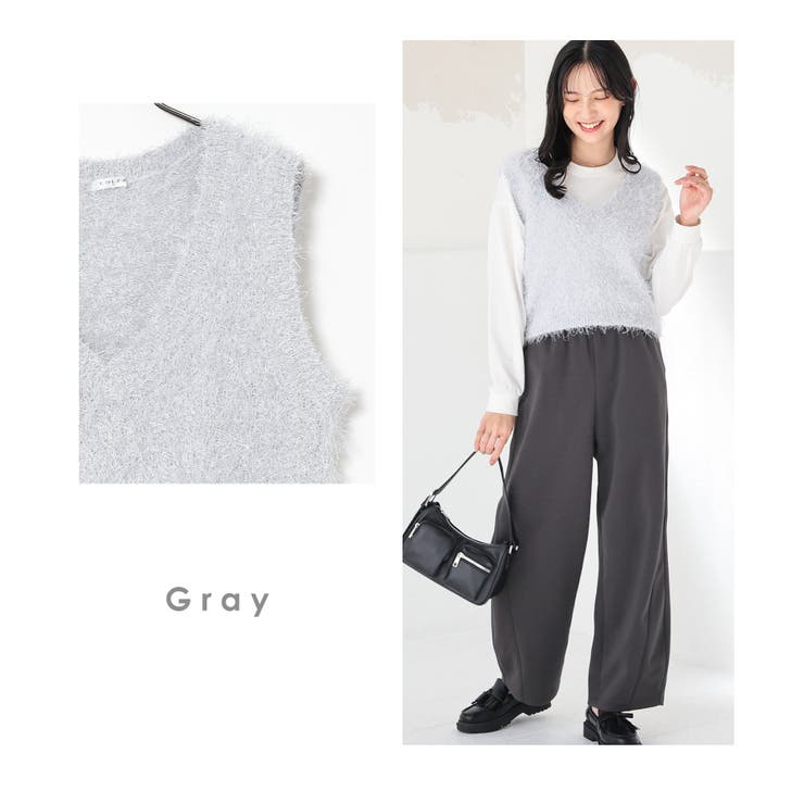 トップス ニット ベスト | Honeys | 詳細画像16 