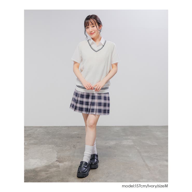 トップス ベスト スクールベスト | Honeys | 詳細画像11 