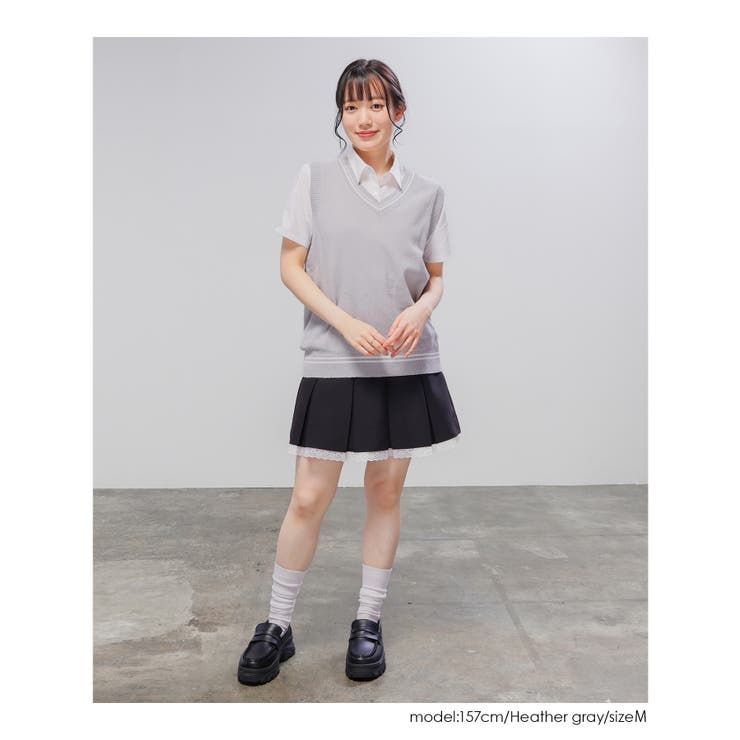 トップス ベスト スクールベスト | Honeys | 詳細画像12 