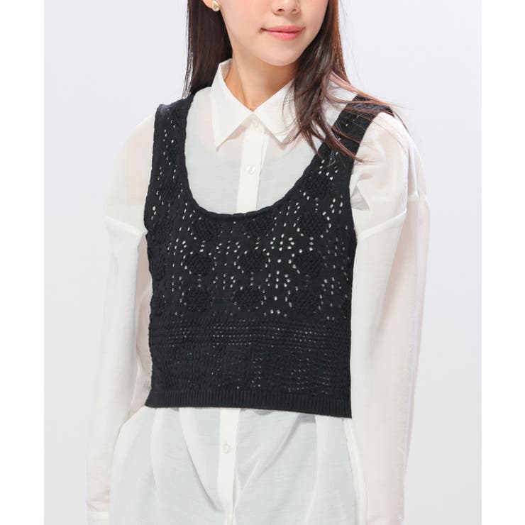 トップス ビスチェ ニット | Honeys | 詳細画像7 