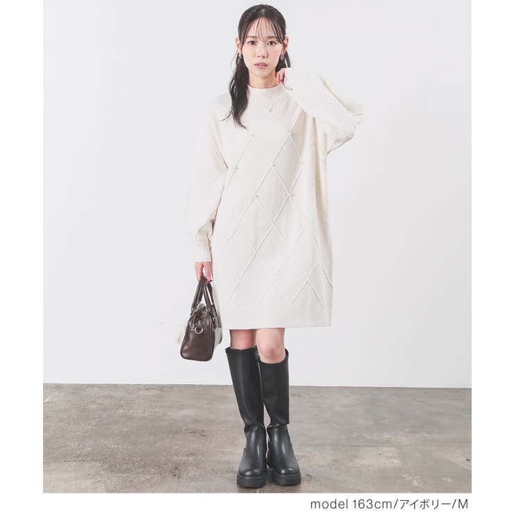 ワンピース 長袖 ミニ丈 | Honeys | 詳細画像3 