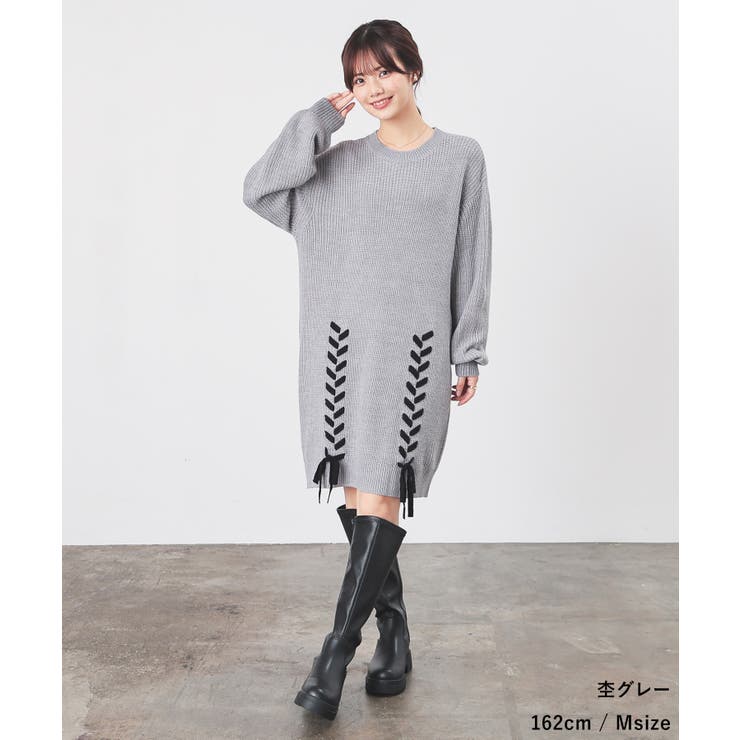 ワンピース 長袖 ミニ丈 | Honeys | 詳細画像10 