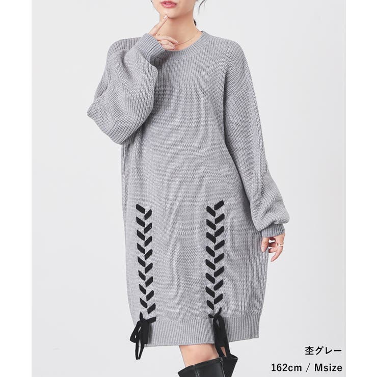 ワンピース 長袖 ミニ丈 | Honeys | 詳細画像12 