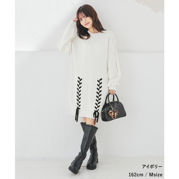 ワンピース 長袖 ミニ丈 | Honeys | 詳細画像3 