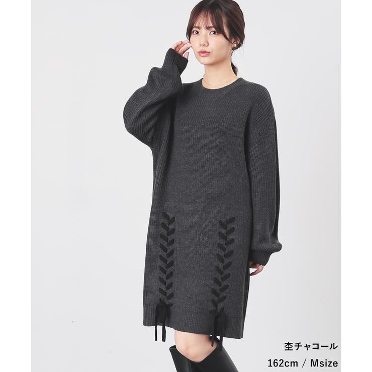 ワンピース 長袖 ミニ丈 | Honeys | 詳細画像7 