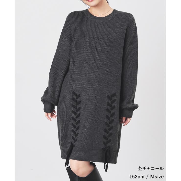 ワンピース 長袖 ミニ丈 | Honeys | 詳細画像8 