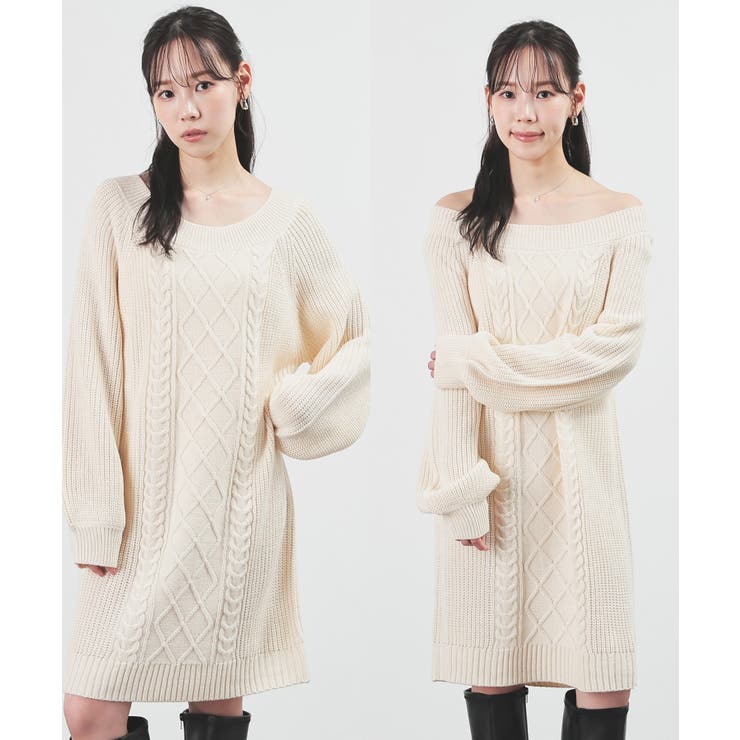 ワンピース 長袖 ミニ丈 | Honeys | 詳細画像4 