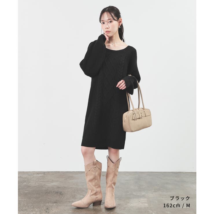 ワンピース 長袖 ミニ丈 | Honeys | 詳細画像5 