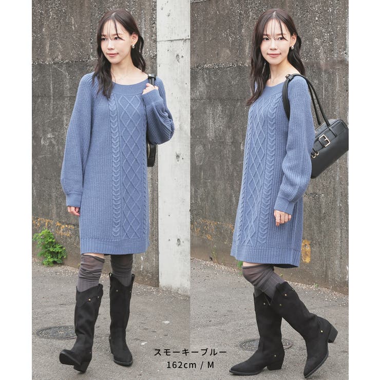 ワンピース 長袖 ミニ丈 | Honeys | 詳細画像8 