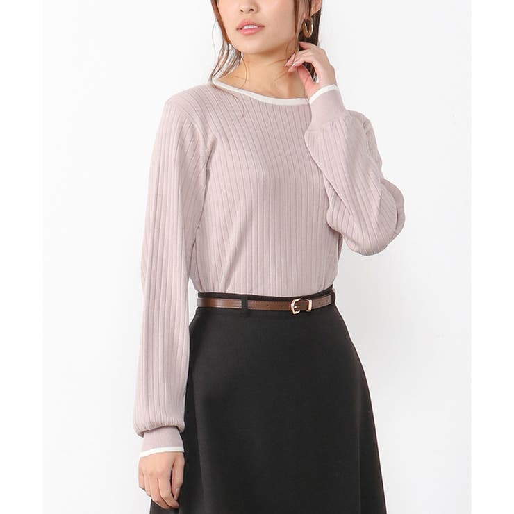 モカベージュ | トップス ニット 長袖 | Honeys