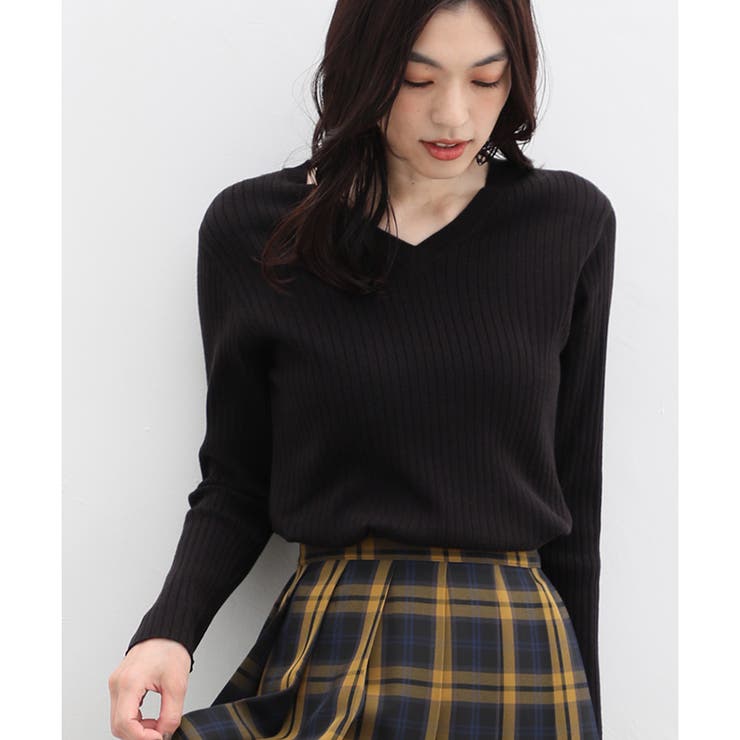 トップス ニット Vネック[品番：HNSW0007964]｜Honeys（ハニーズ）のレディースファッション通販｜SHOPLIST（ショップリスト）