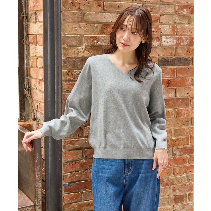 杢グレー | トップス ニット セーター | Honeys