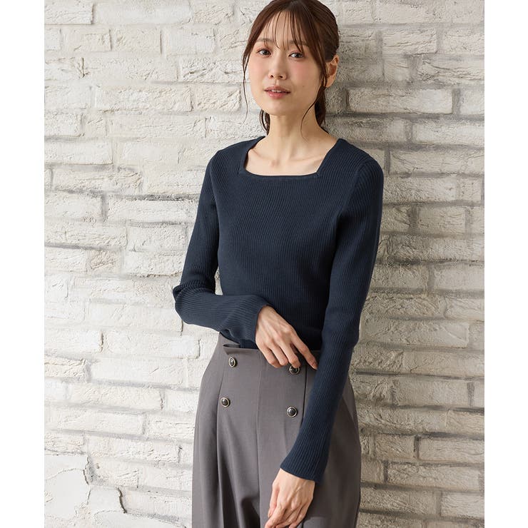 ネイビー | トップス ニット セーター | Honeys