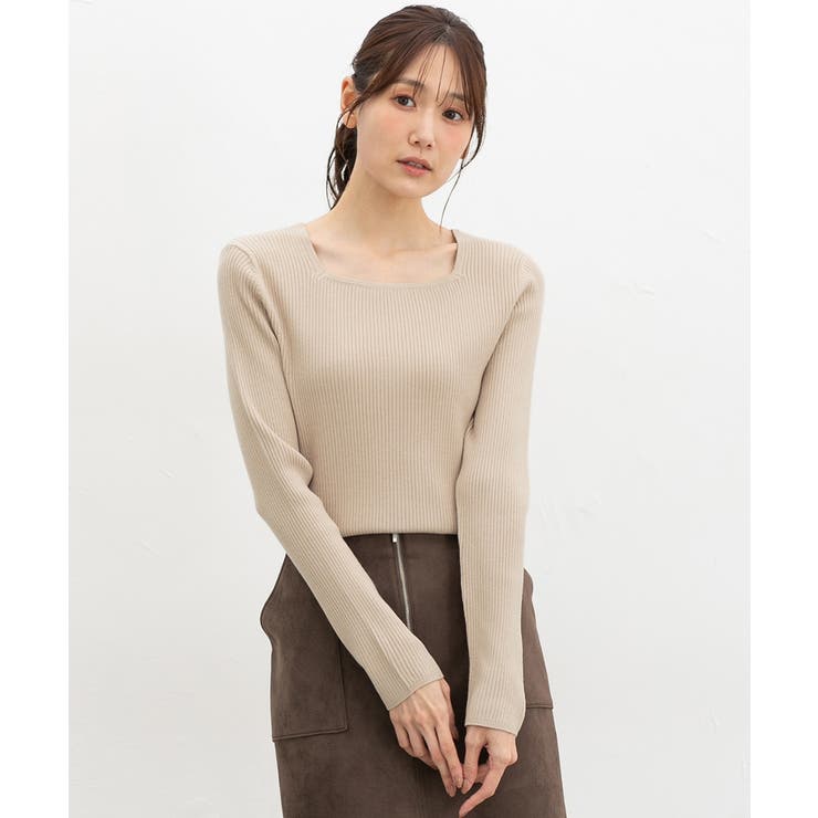 ベージュ | トップス ニット セーター | Honeys