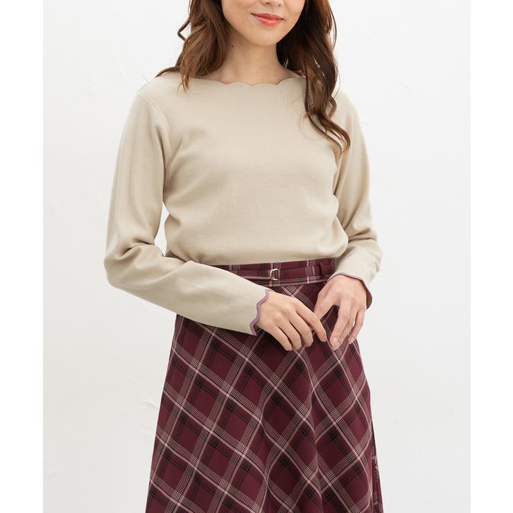 ベージュ | トップス ニット セーター | Honeys