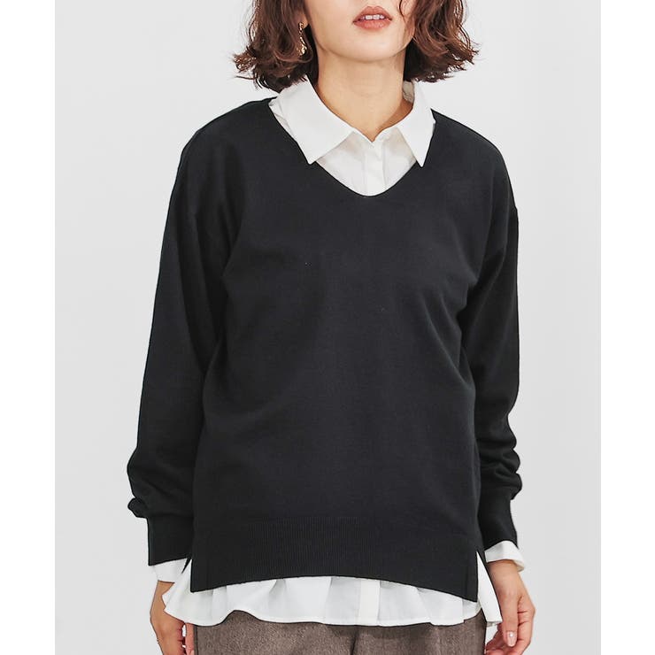 ブラック | トップス ニット セーター | Honeys