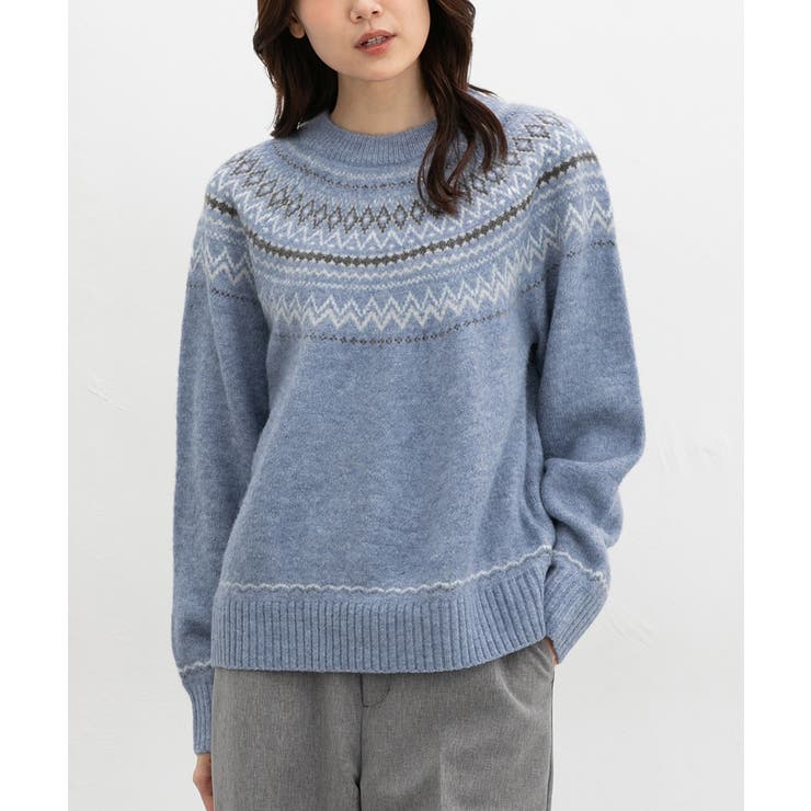 杢ブルー | トップス ニット セーター | Honeys