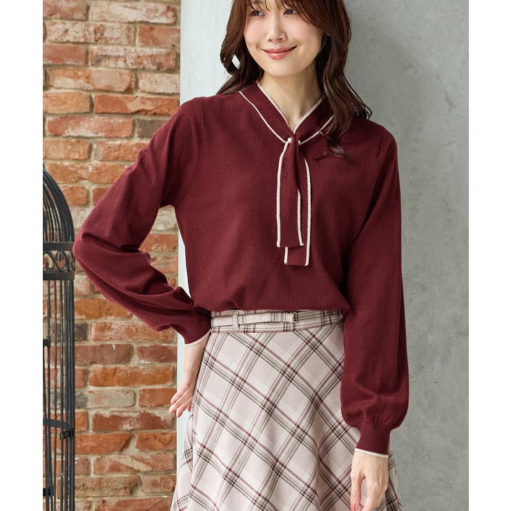 ボルドー | トップス ニット セーター | Honeys