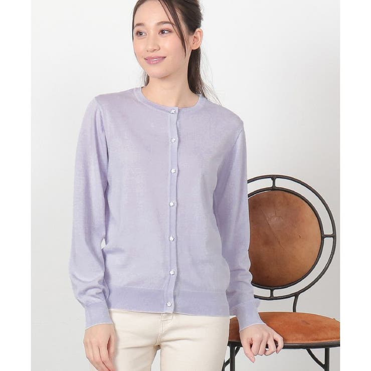 ラベンダー | 【ハニーズ】トップス カーディガン 8分袖 | Honeys