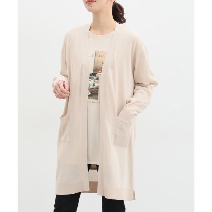 DONDUP 売れ筋商品|||ドンダップ カーディガン アウター レディース Cardigans White トップス カーディガン 8分袖[品番：HNSW0007221]｜Honeys