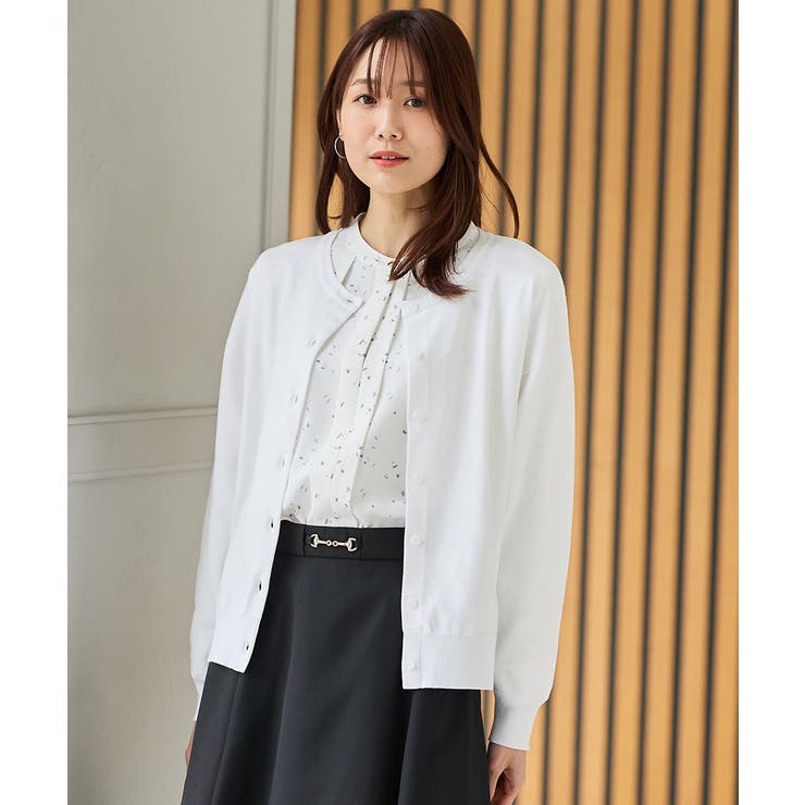 Topys　トピーズ　長袖ロングカーディガン　サイズ40　ホワイト Topys トピーズ 長袖ロングカーディガン サイズ40 ホワイト