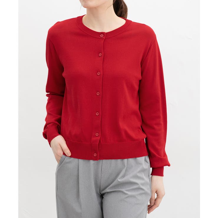 レッド | トップス カーディガン 長袖 | Honeys