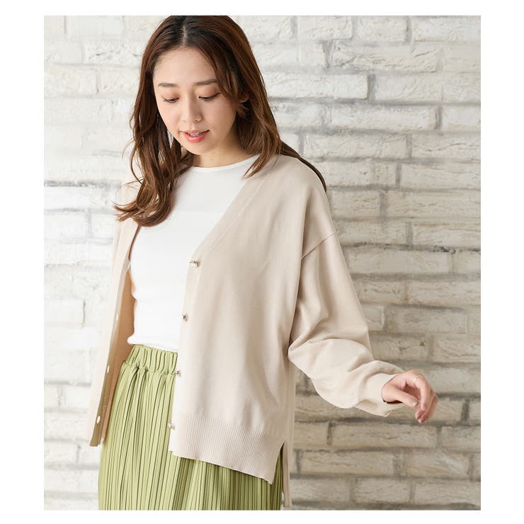 トップス カーディガン 長袖 | Honeys | 詳細画像3 