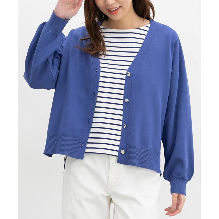 ブルー | トップス カーディガン 長袖 | Honeys