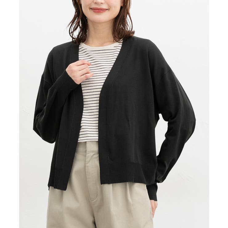 ブラック | トップス カーディガン 長袖 | Honeys