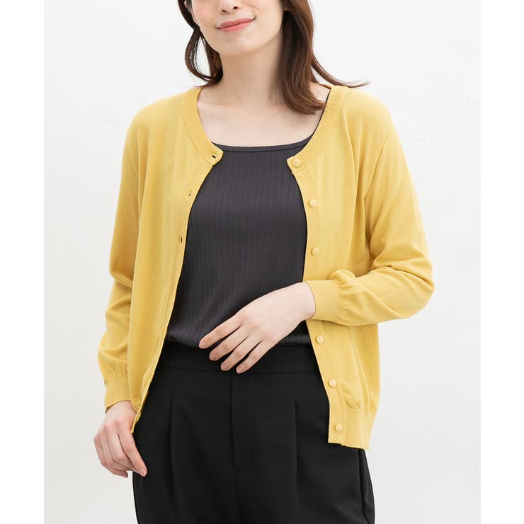 HANITA 売れ筋商品|||ハニタ カーディガン アウター レディース Cardigans Yellow YASHIKI - Hanaikada Cardigan(CITRON YELLOW) | Salty