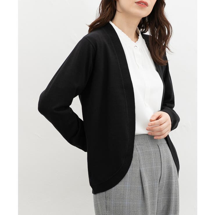 ブラック | トップス カーディガン 長袖 | Honeys