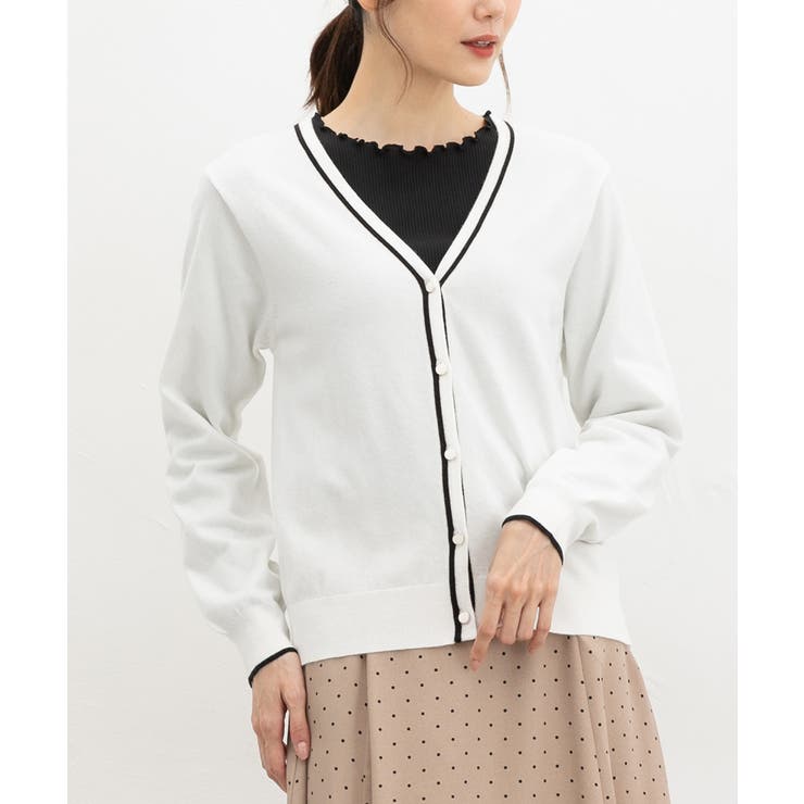 アイボリー | トップス カーディガン 長袖 | Honeys