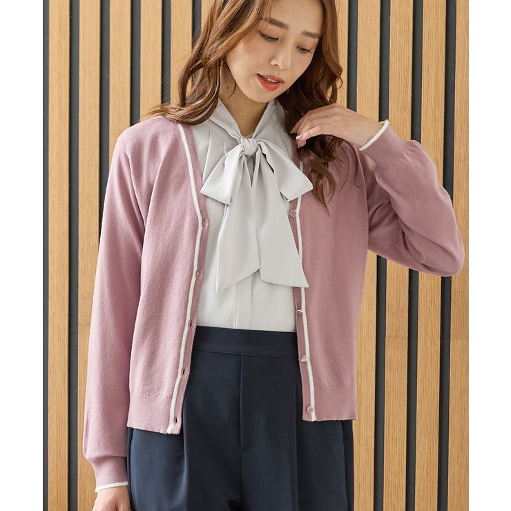 ピンクパープル | トップス カーディガン 長袖 | Honeys