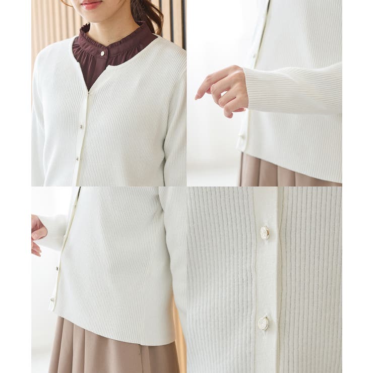 トップス カーディガン 長袖 | Honeys | 詳細画像16 