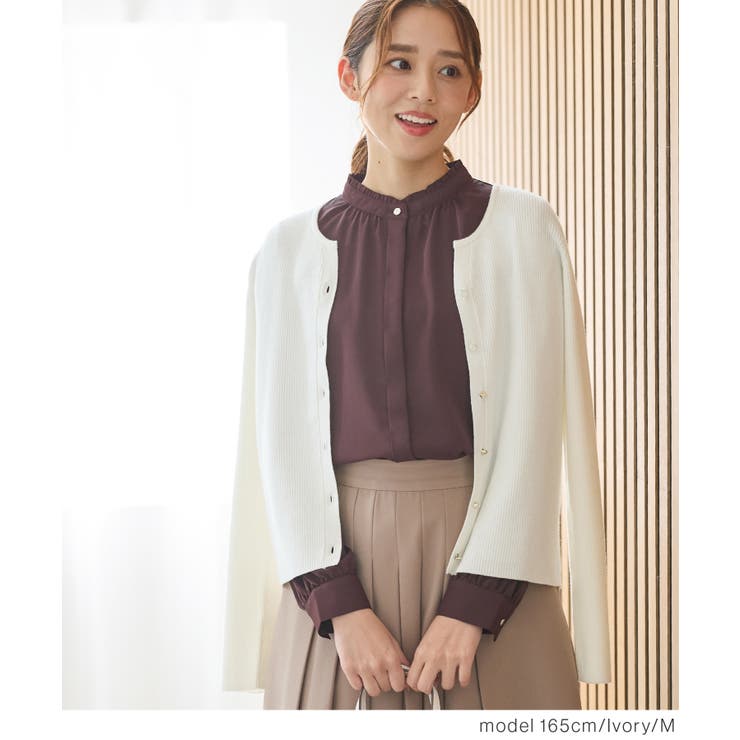 トップス カーディガン 長袖 | Honeys | 詳細画像4 