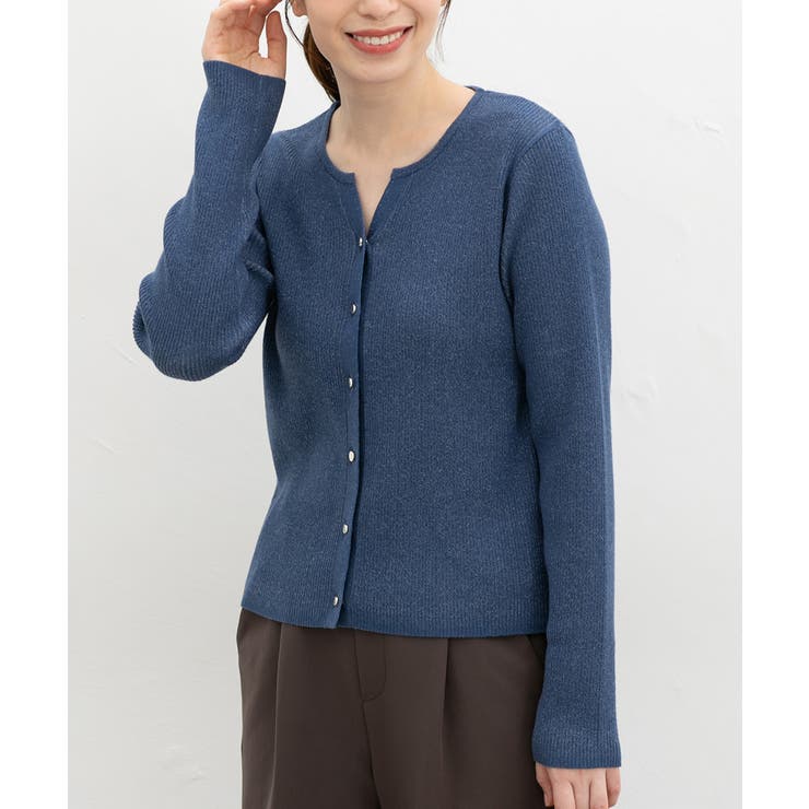 ブルー | トップス カーディガン 長袖 | Honeys