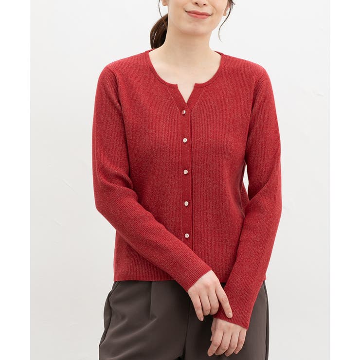 レッド | トップス カーディガン 長袖 | Honeys
