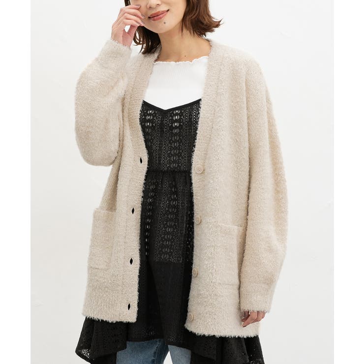 ベージュ | トップス カーディガン 長袖 | Honeys