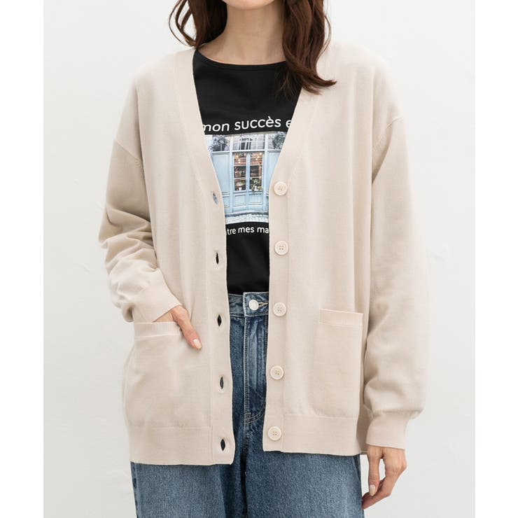 ライトベージュ | トップス カーディガン 長袖 | Honeys