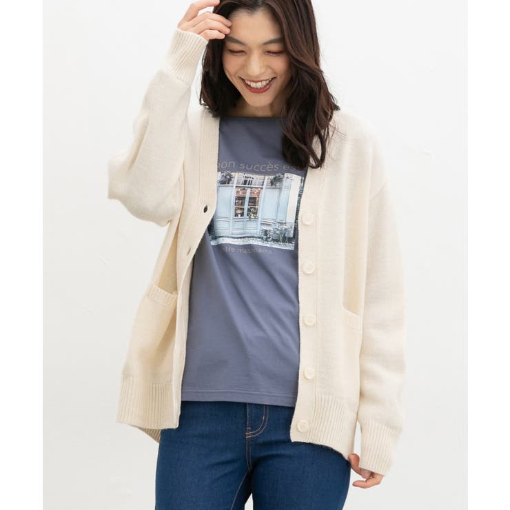 トップス カーディガン 長袖 | Honeys | 詳細画像4 