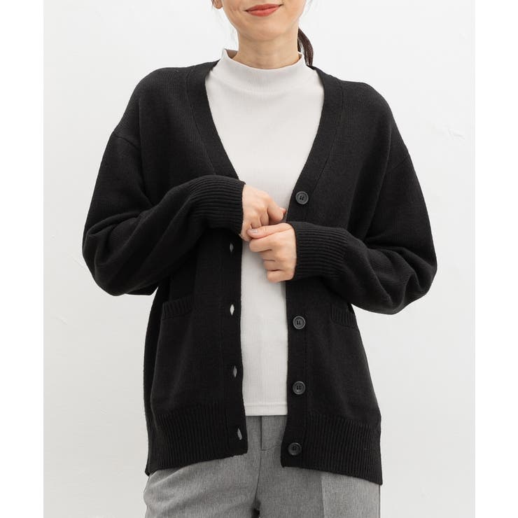 ブラック | トップス カーディガン 長袖 | Honeys