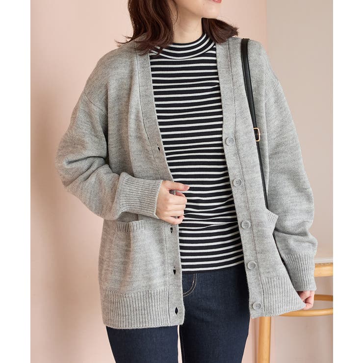 杢グレー | トップス カーディガン 長袖 | Honeys