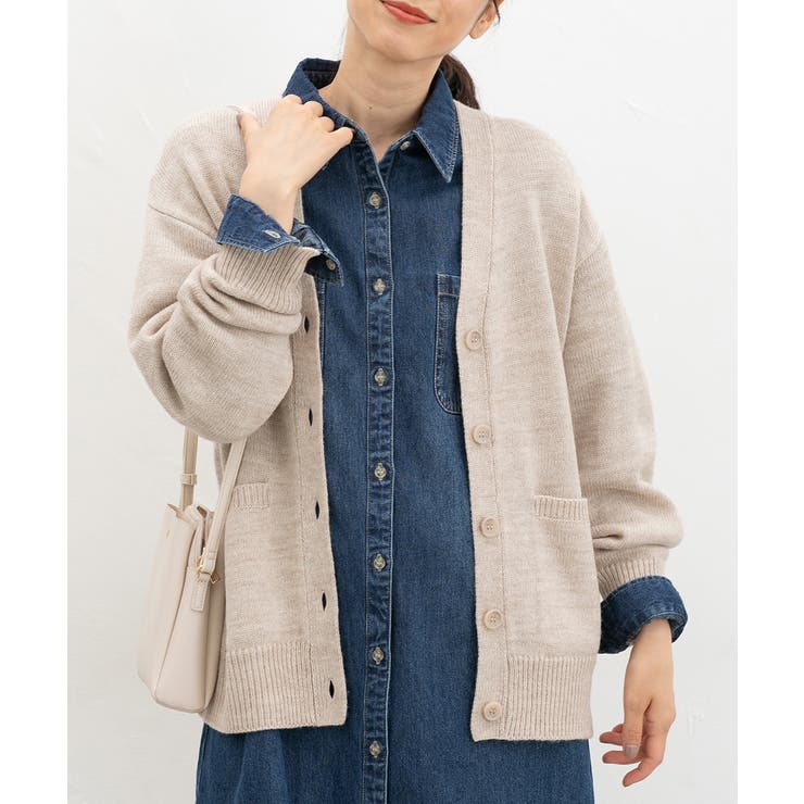 杢ベージュ | トップス カーディガン 長袖 | Honeys