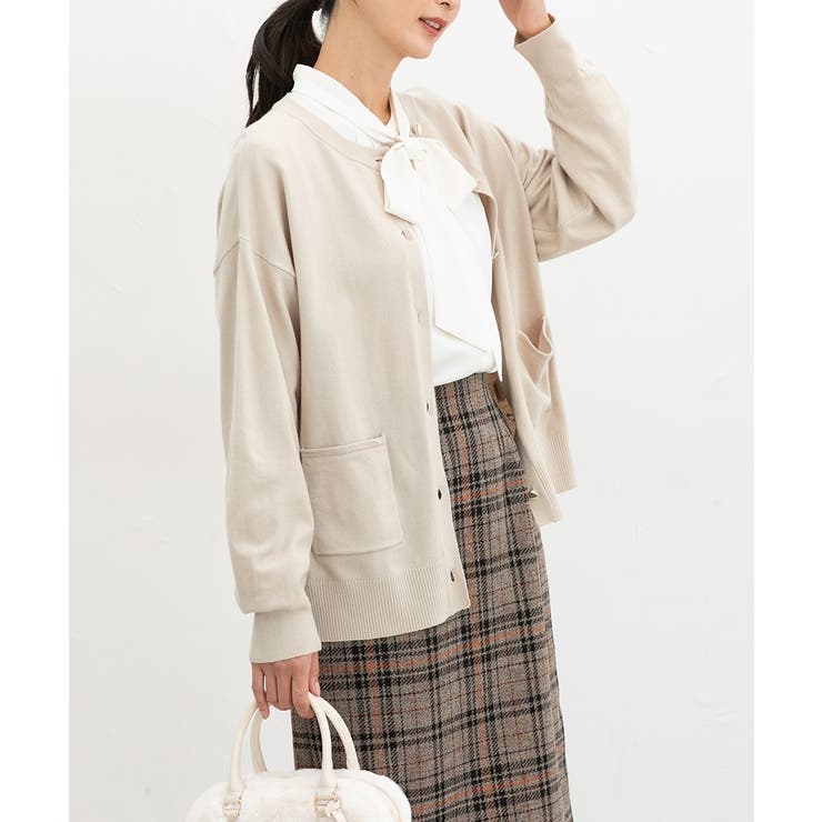 ベージュ | トップス カーディガン ニット | Honeys