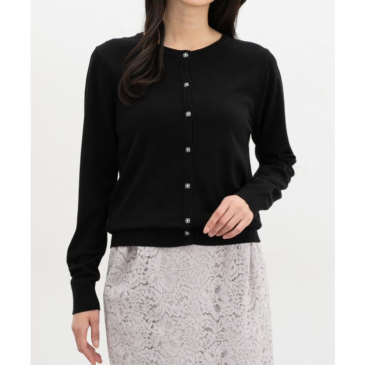 ブラック | トップス カーディガン 長袖 | Honeys