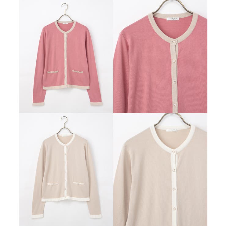 トップス カーディガン 長袖 | Honeys | 詳細画像14 